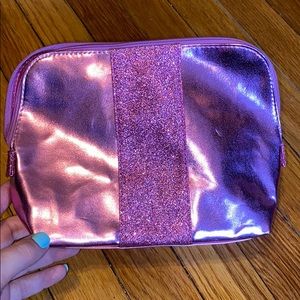 Pink makeup bag